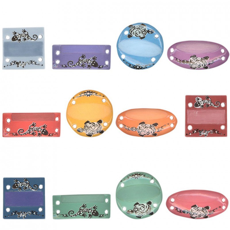 Bracelets prénoms - Série complète de 12 fèves mates - Année 2009