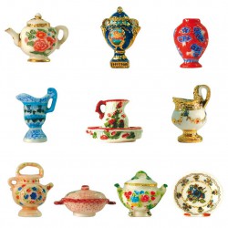 Série complète de 10 fèves - Céramiques royales - Année 2001