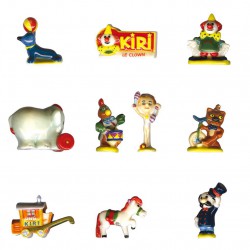 Kiri le Clown - Série complète de 10 fèves brillantes - Année 2006