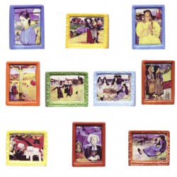 La Bretagne de Gauguin - Série complète de 10 fèves brillantes - Année 2006