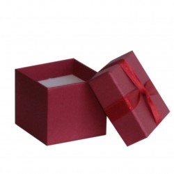Jolie petite boîte rouge en forme de cœur pour fèves saint-valentin