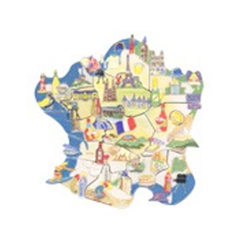 Puzzle des régions de France - Série complète de 12 fèves brillantes - Année 2009