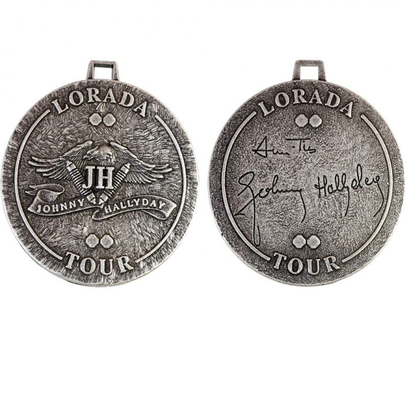 Johnny Hallyday médaille